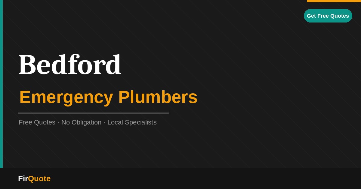 Bedford Emergency Plumbers