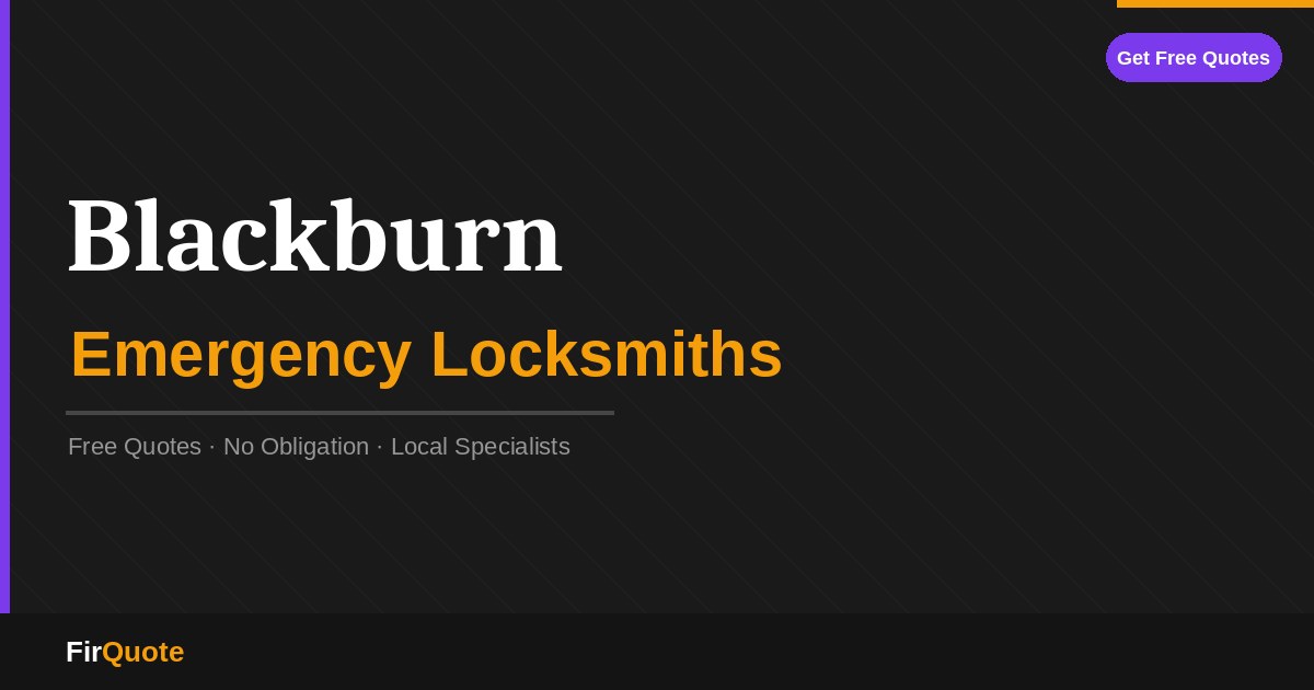 Blackburn Emergency Locksmiths
