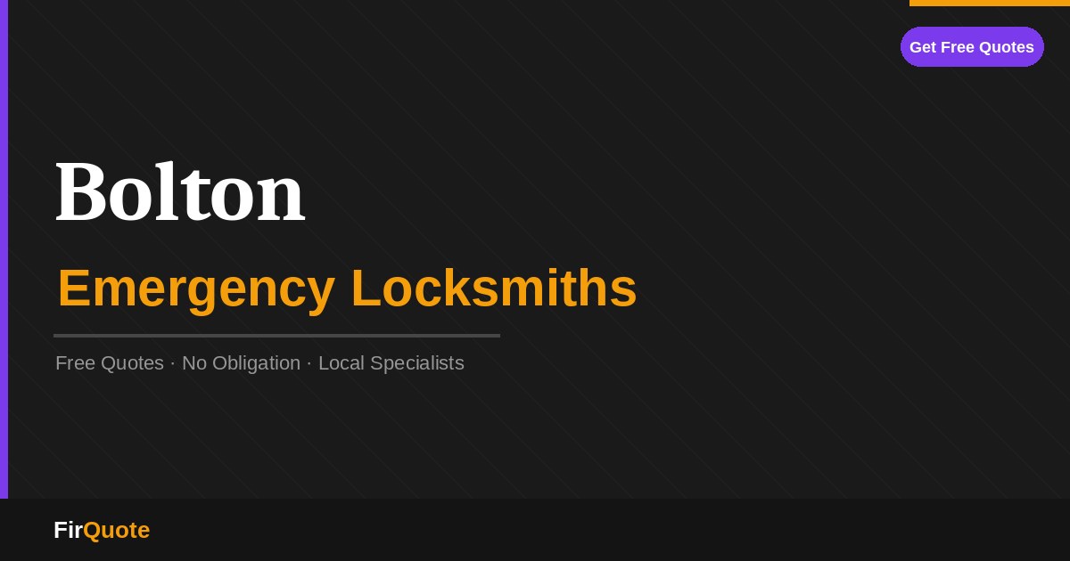 Bolton Emergency Locksmiths