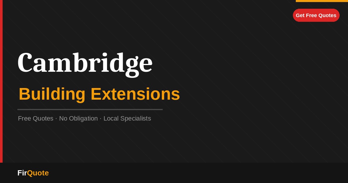 Cambridge Building Extensions