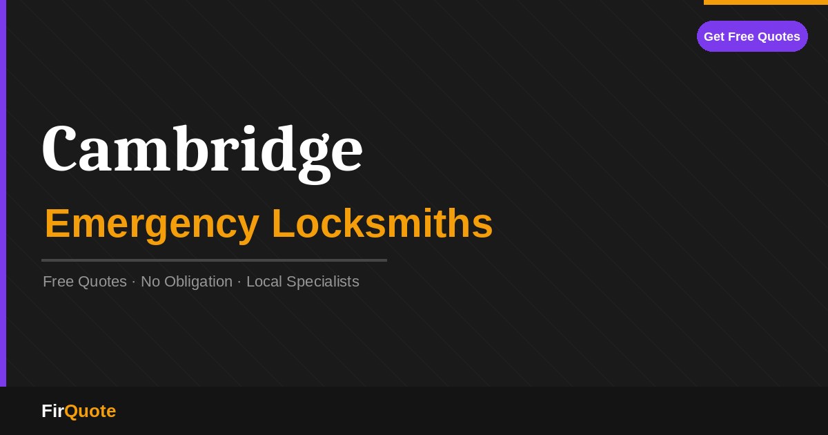 Cambridge Emergency Locksmiths