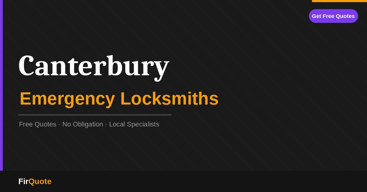 Canterbury Emergency Locksmiths
