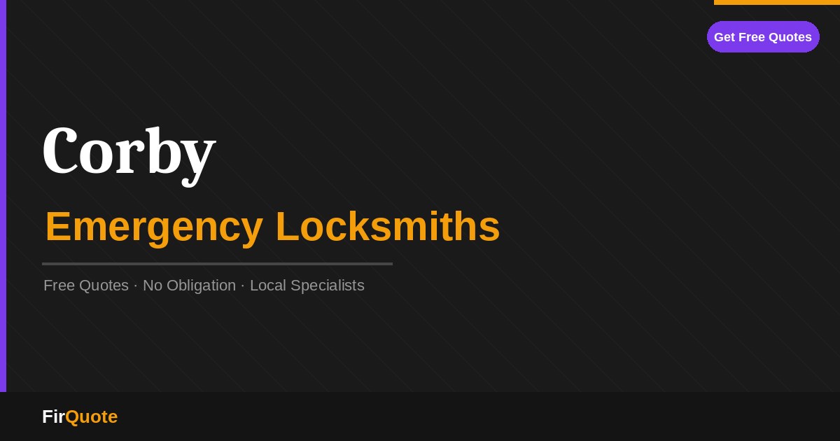Corby Emergency Locksmiths