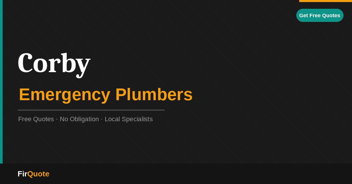 Corby Emergency Plumbers