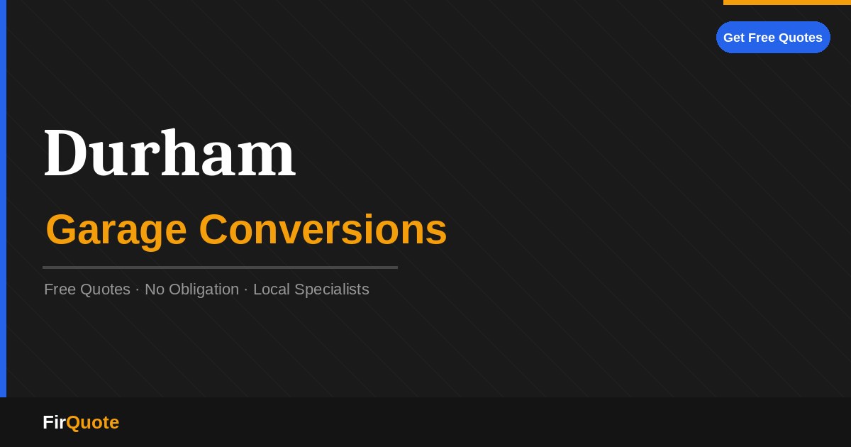 Durham Garage Conversions