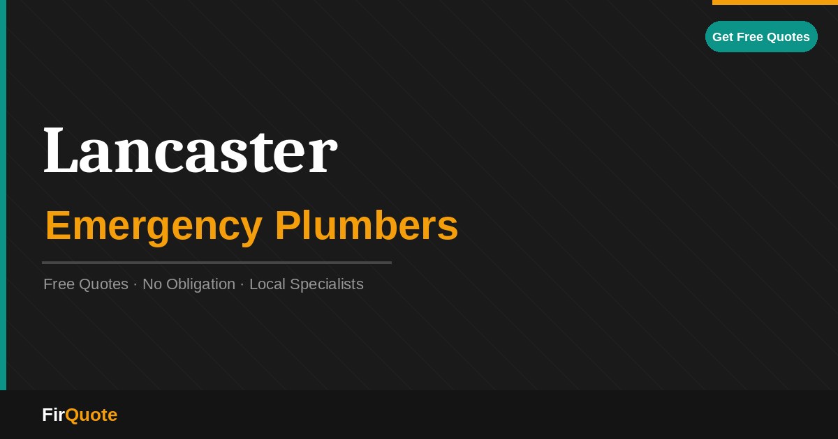 Lancaster Emergency Plumbers