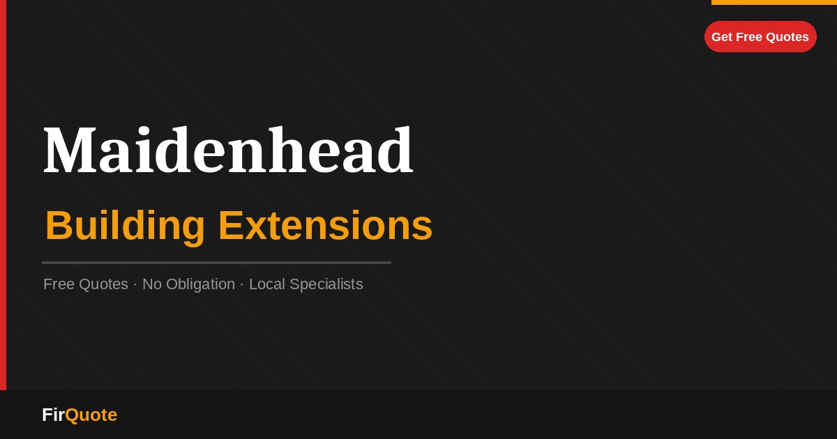 Maidenhead Building Extensions