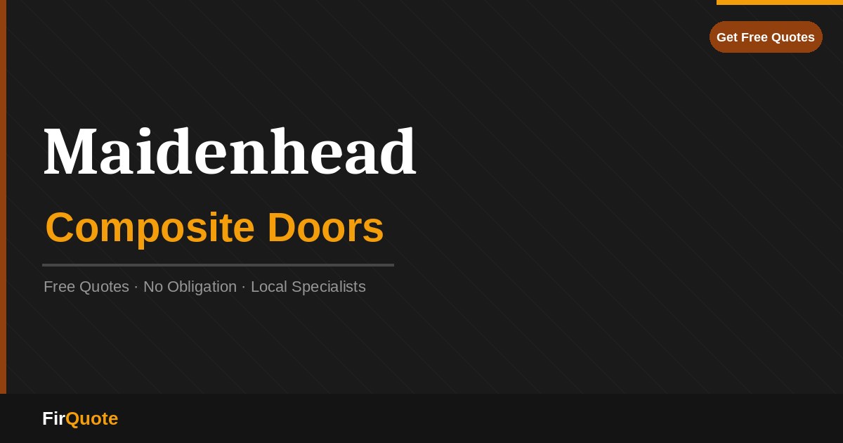 Maidenhead Composite Doors