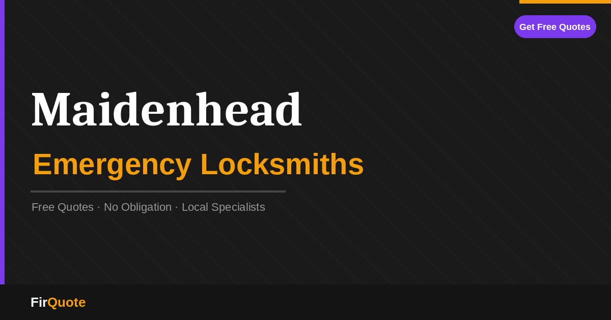 Maidenhead Emergency Locksmiths