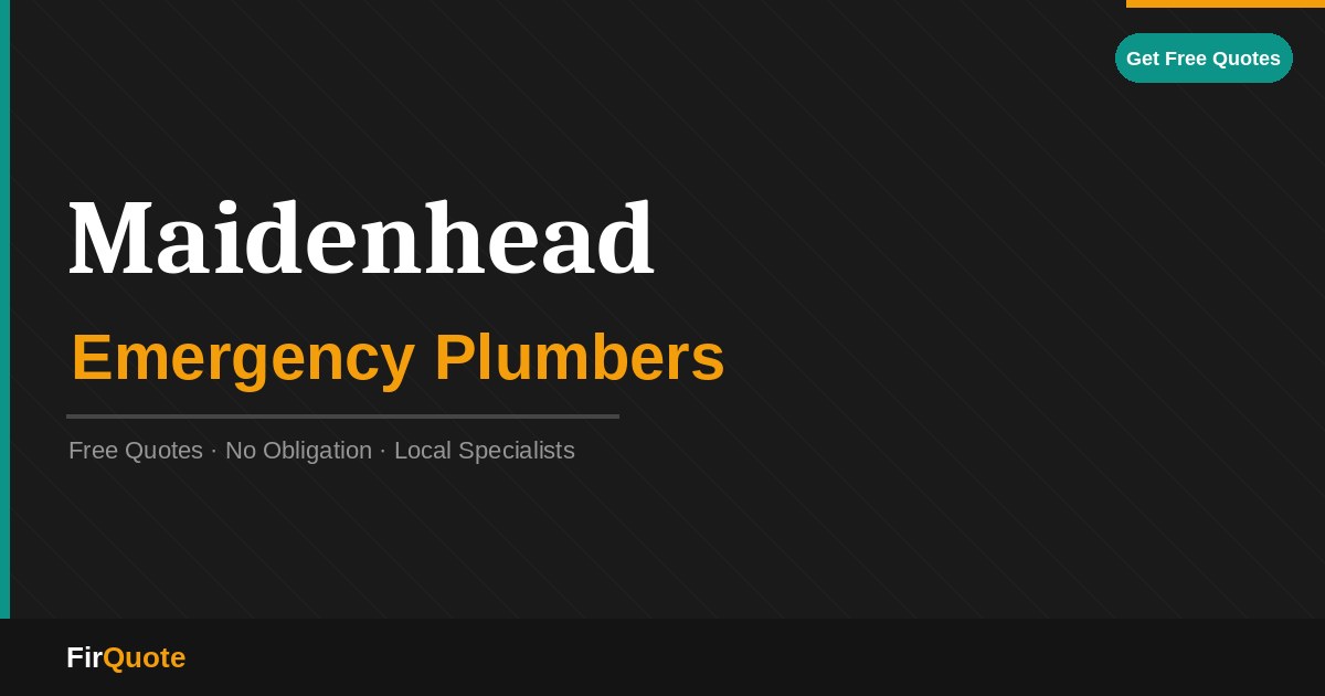 Maidenhead Emergency Plumbers