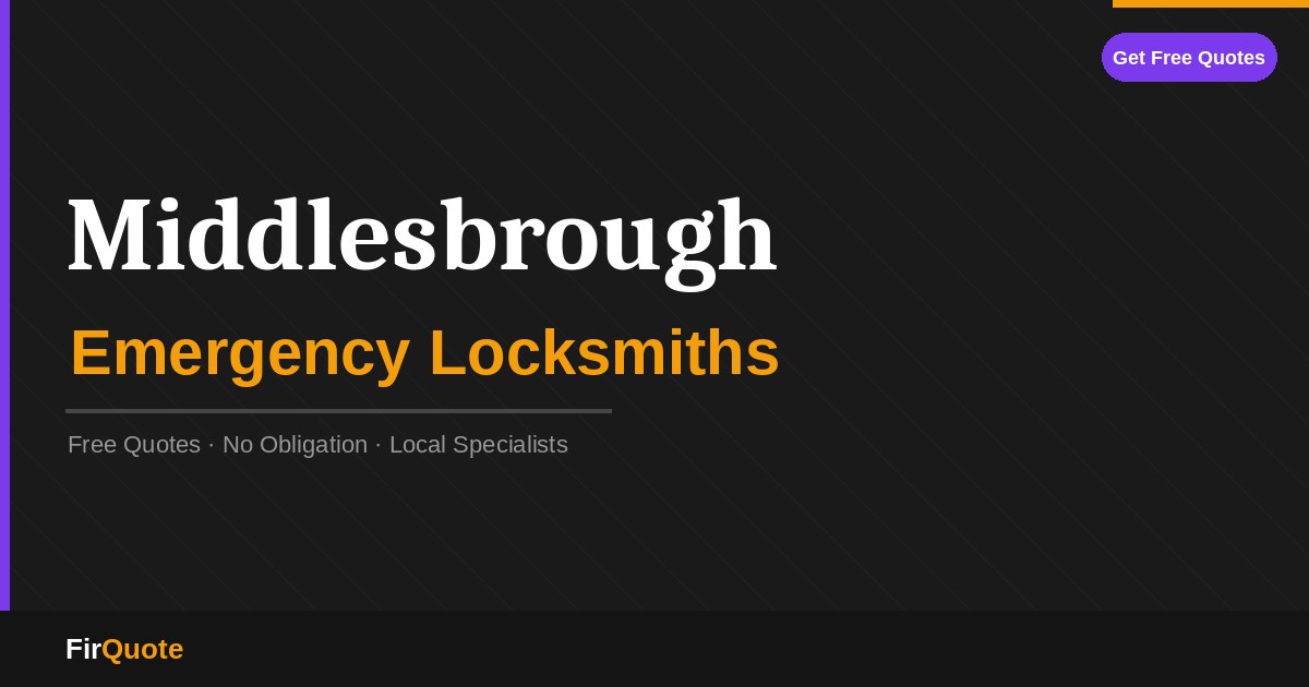 Middlesbrough Emergency Locksmiths