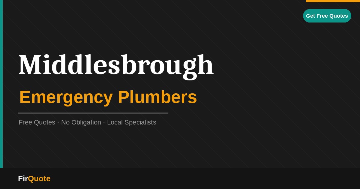 Middlesbrough Emergency Plumbers