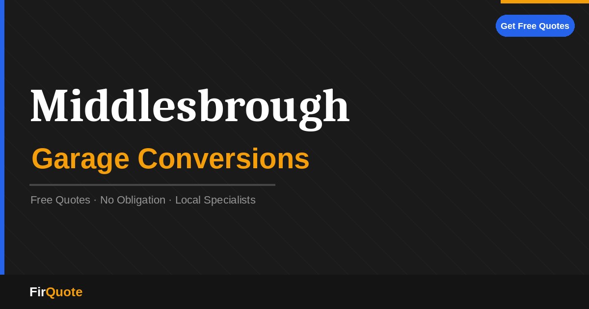 Middlesbrough Garage Conversions
