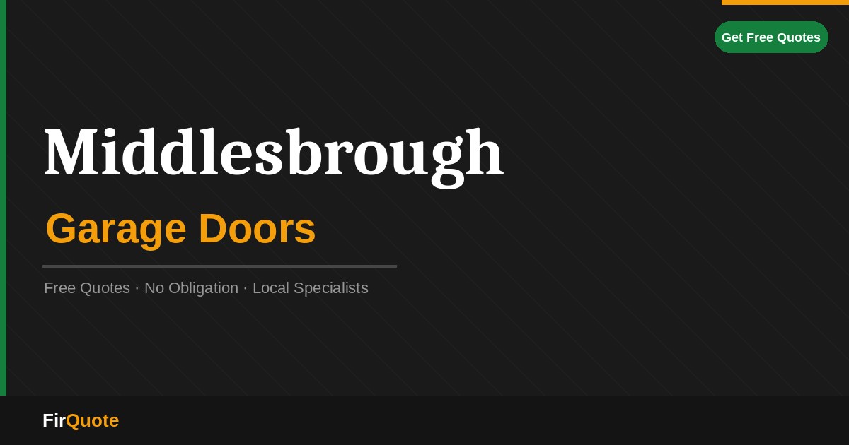 Middlesbrough Garage Doors