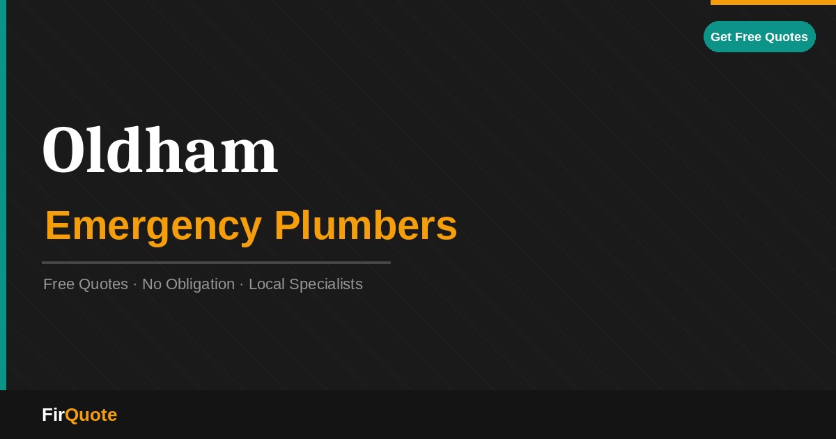 Oldham Emergency Plumbers