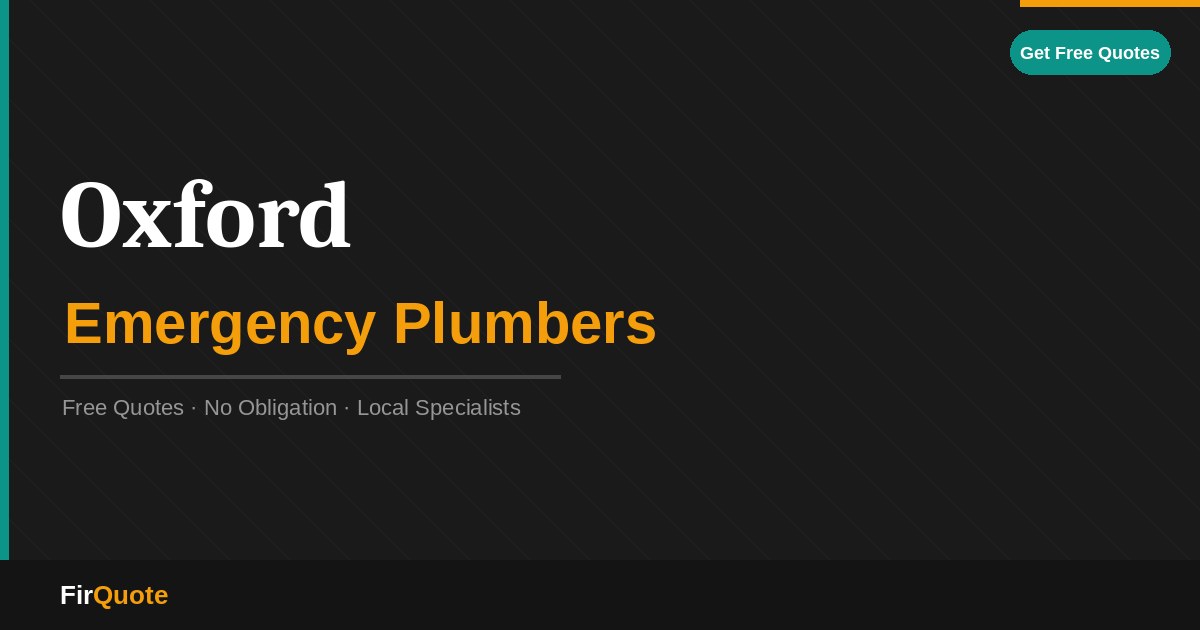 Oxford Emergency Plumbers