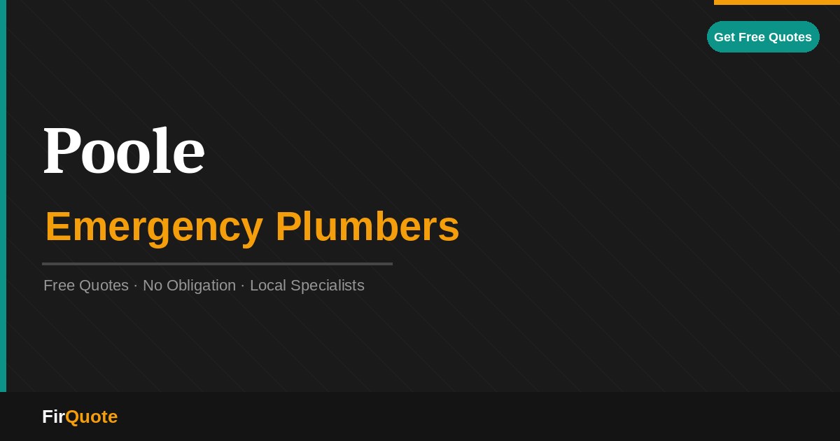Poole Emergency Plumbers