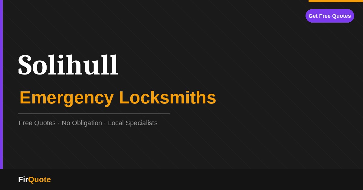 Solihull Emergency Locksmiths