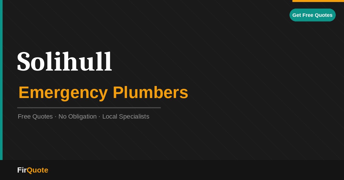 Solihull Emergency Plumbers