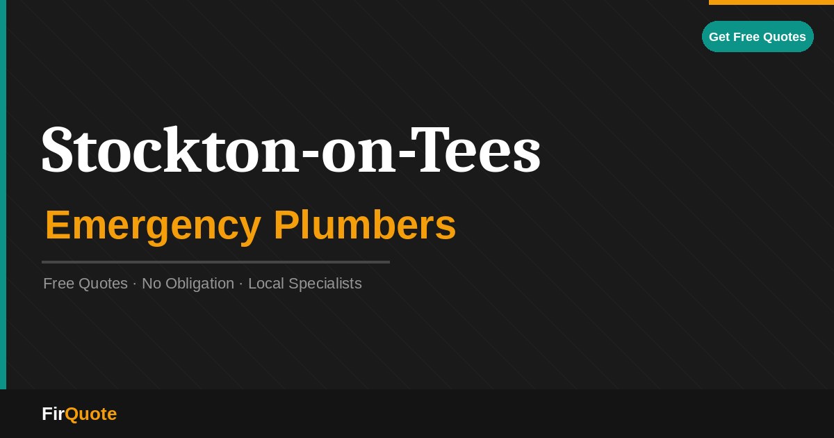 Stockton-on-Tees Emergency Plumbers