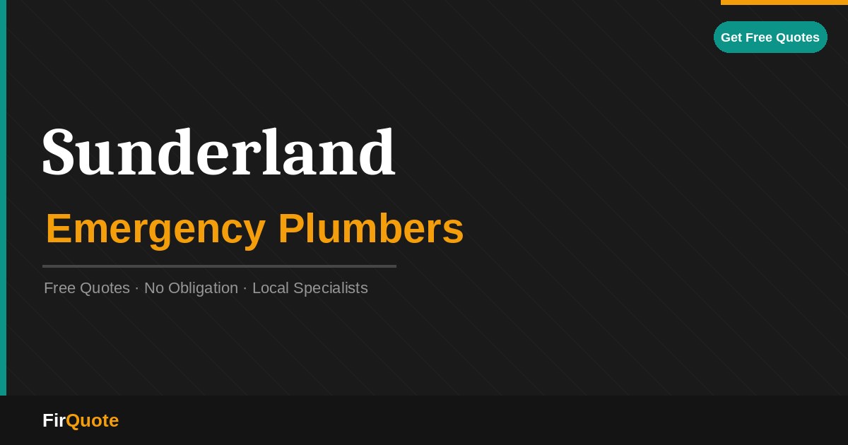 Sunderland Emergency Plumbers