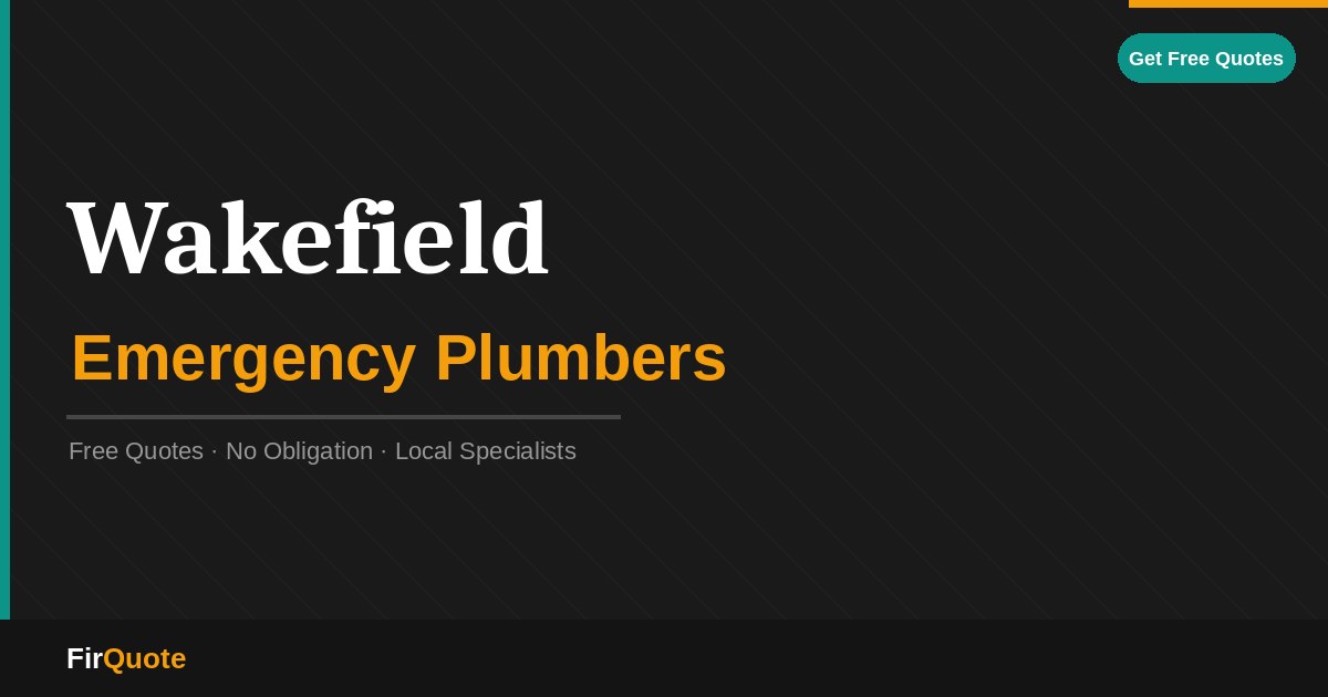 Wakefield Emergency Plumbers