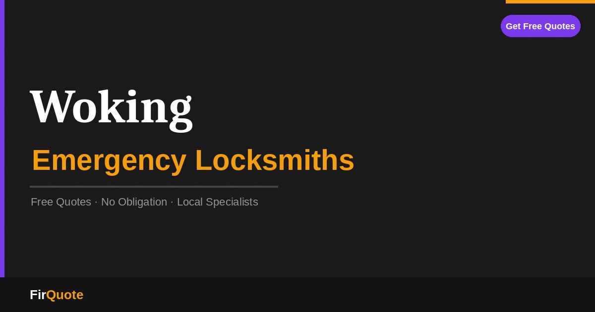 Woking Emergency Locksmiths