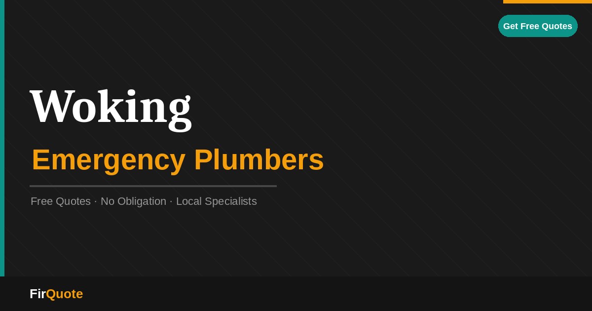 Woking Emergency Plumbers