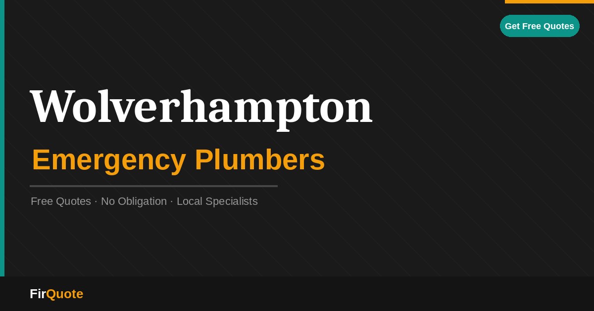 Wolverhampton Emergency Plumbers